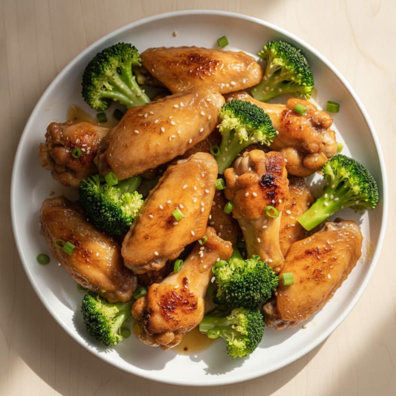 Sweet & Sticky Honey-Glazed Chicken Wings