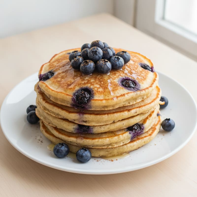 Berry Cottage Cheese Protein Pancakes