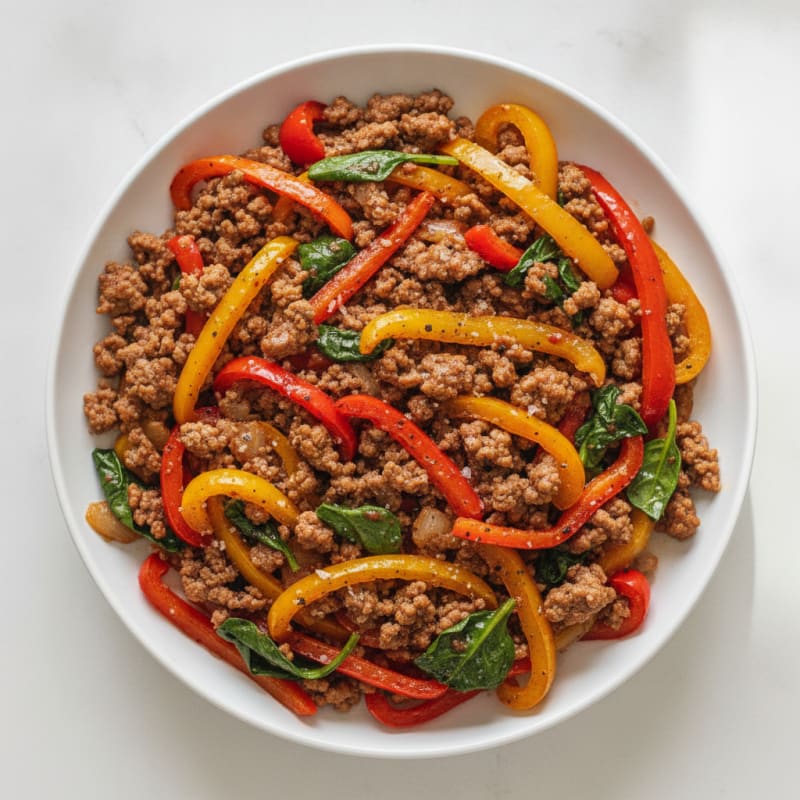 Ground Beef Skillet with Bell Peppers