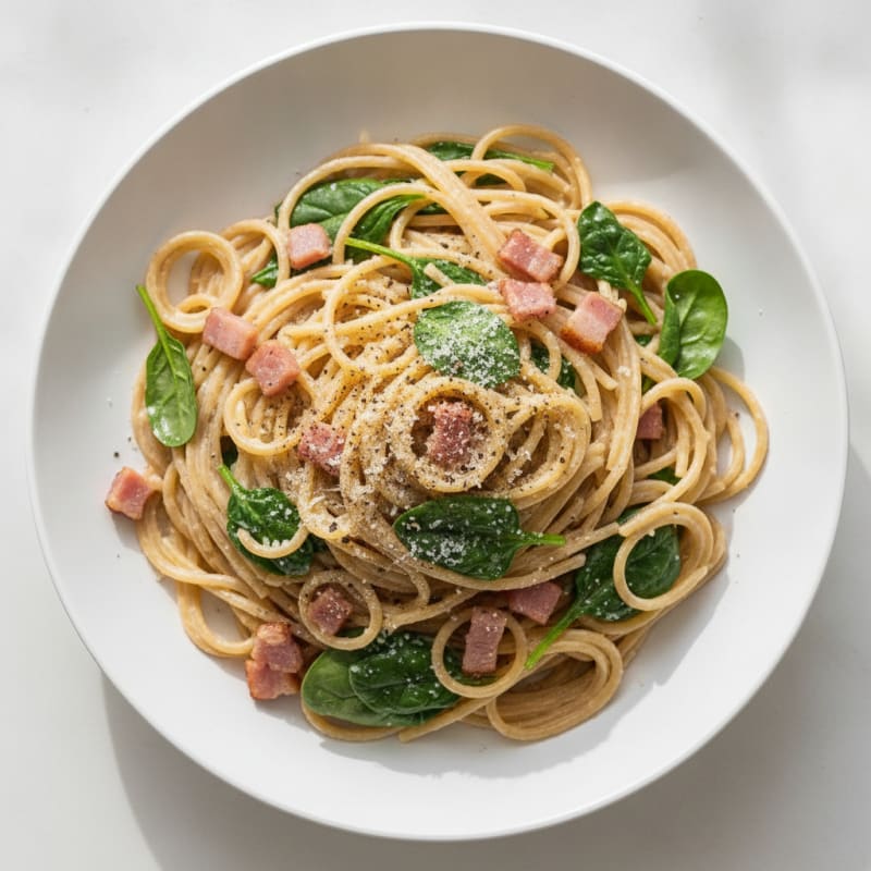Classic Pasta Carbonara with Pancetta
