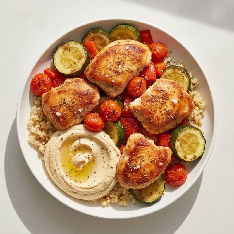 Mediterranean Herb-Roasted Chicken Bowl
