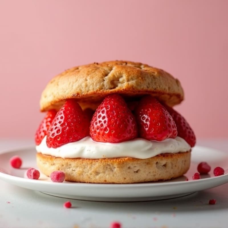 Fresh Strawberry Protein Shortcake