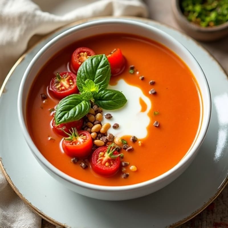 Creamy Roasted Tomato Basil Soup