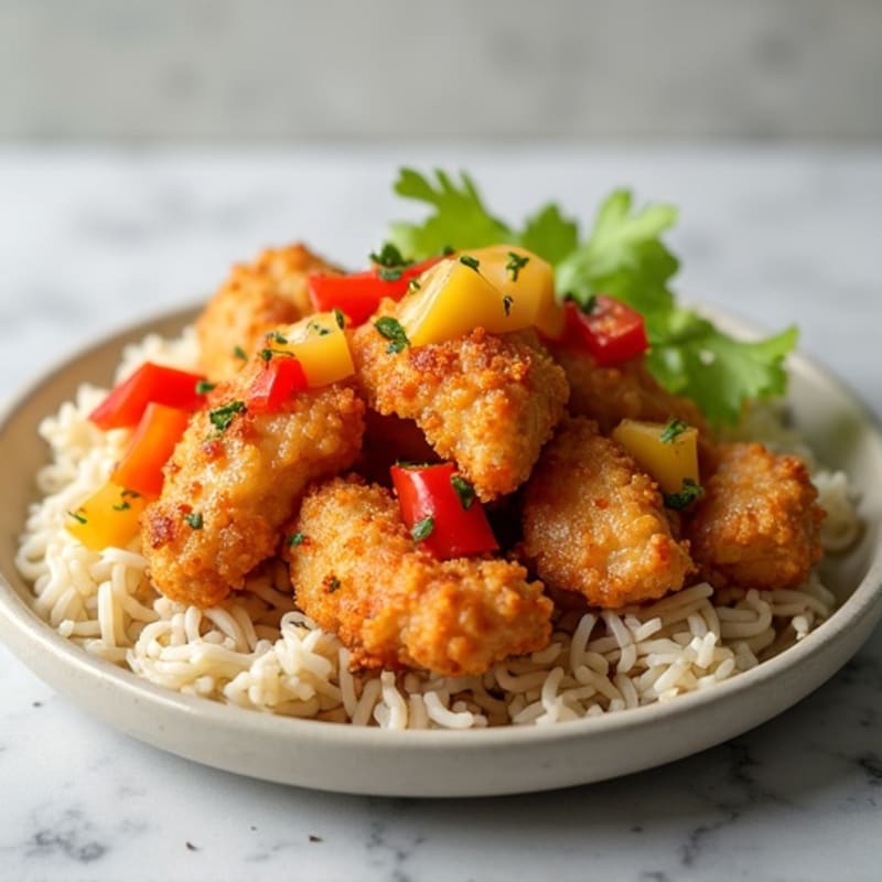 Crispy Baked Sweet and Sour Chicken