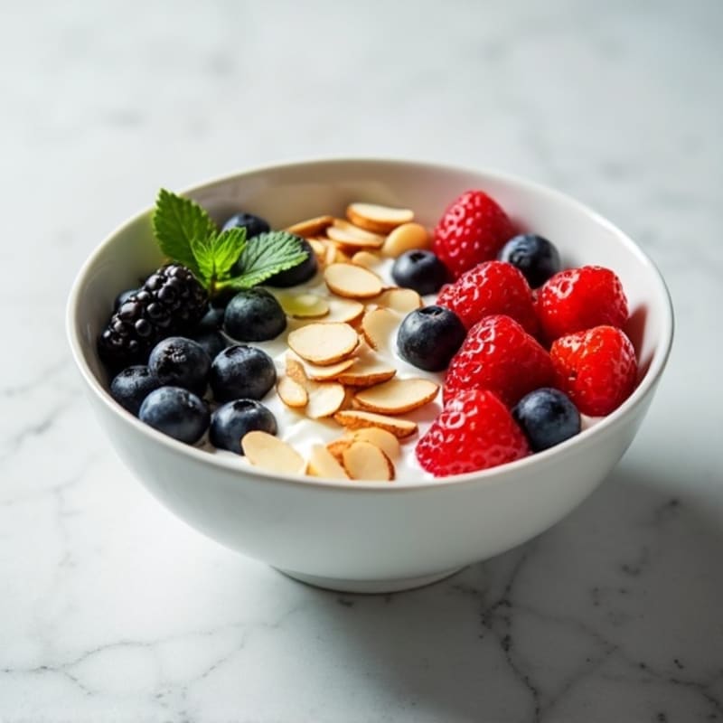Tangy Greek Yogurt Bowl with Fresh Berries