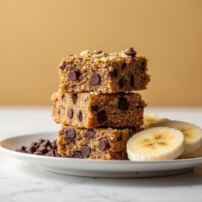 Chewy Chocolate Chip Baked Oat Squares