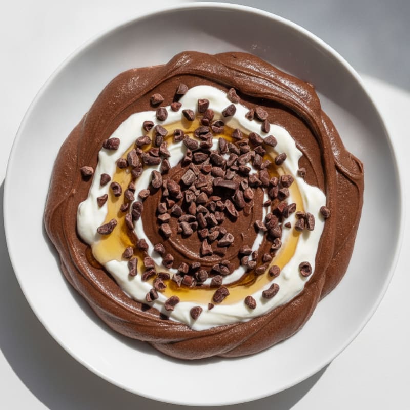 Silky Chocolate Protein Pudding with Greek Yogurt