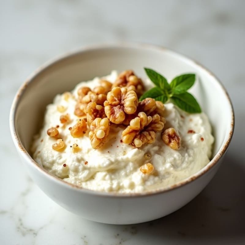 Creamy Cottage Cheese with Flax and Walnuts