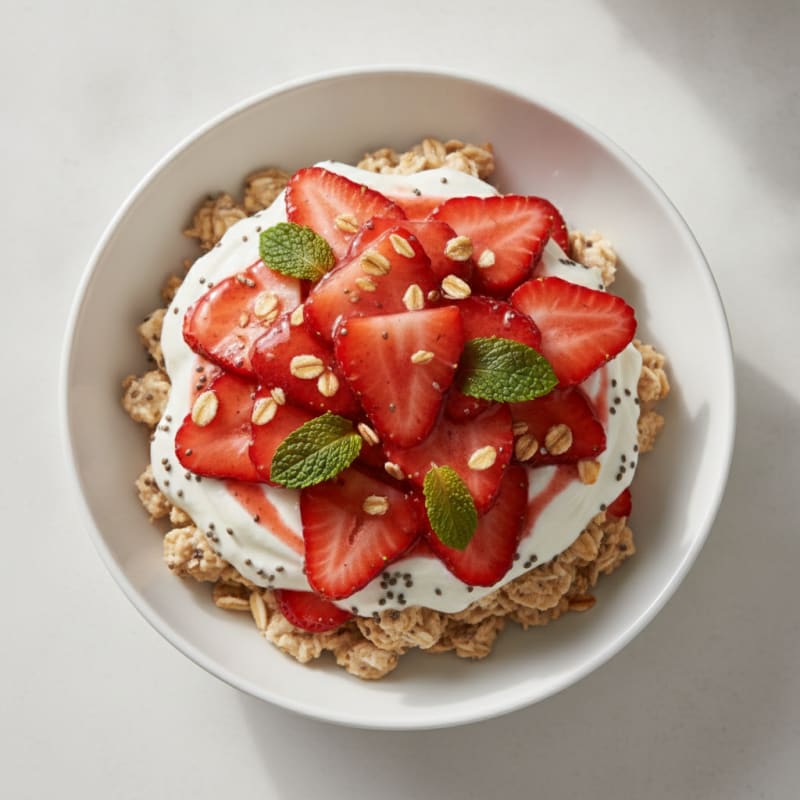 Strawberry Shortcake Overnight Oats