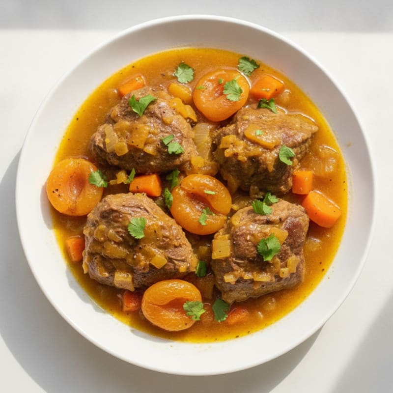Moroccan Lamb Tagine with Apricots