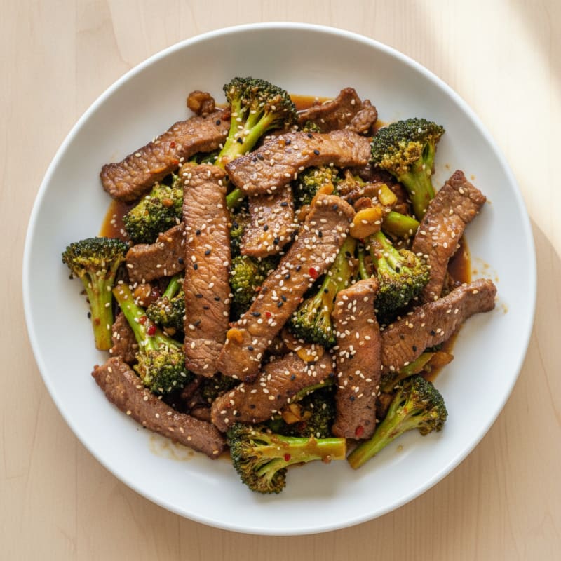 Sesame Beef and Broccoli Stir-Fry