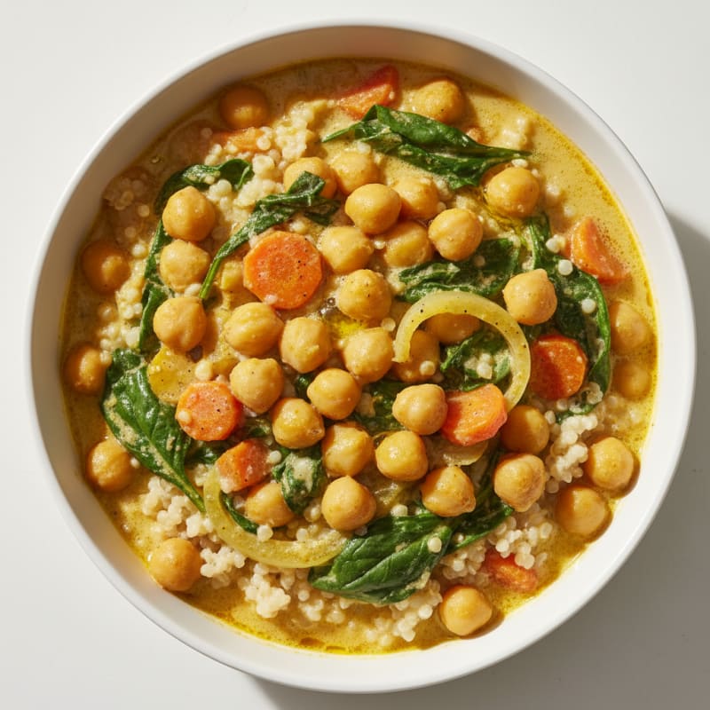 Silky Chickpea and Vegetable Stew with Quinoa