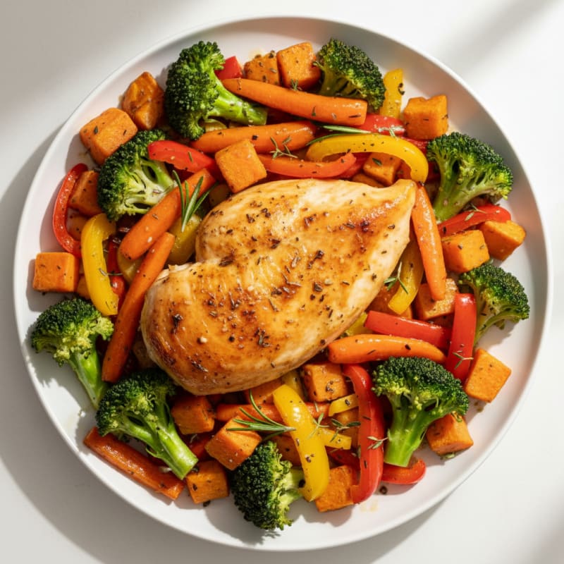 Garlic Herb Roasted Chicken and Vegetables