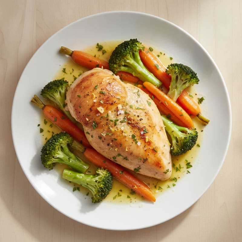 Lemon Herb Roasted Chicken with Vegetables
