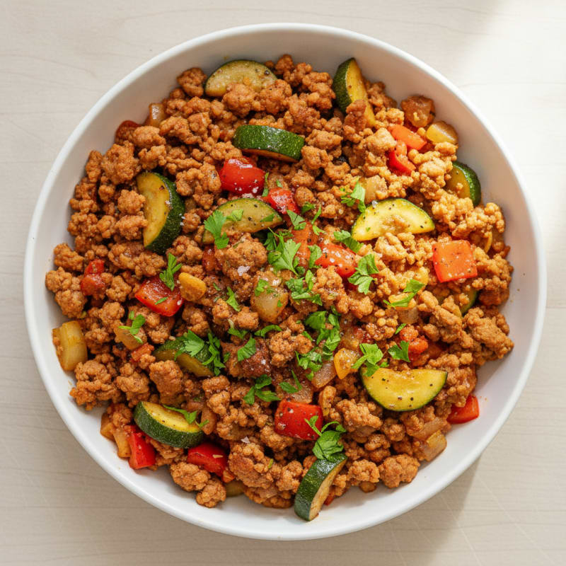 Savory Turkey and Vegetable Skillet