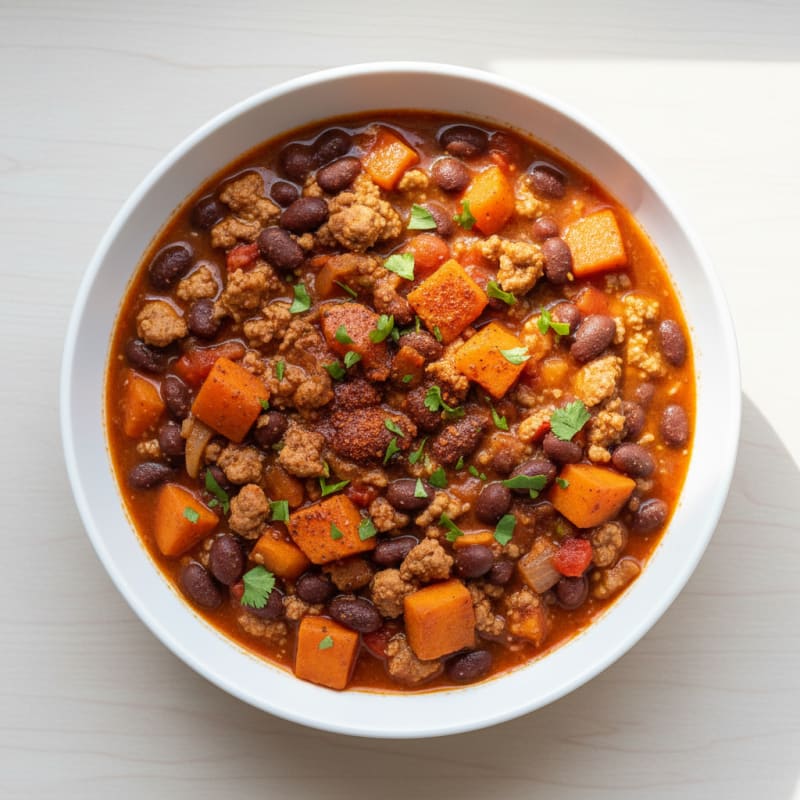 Sweet Potato and Black Bean Chili