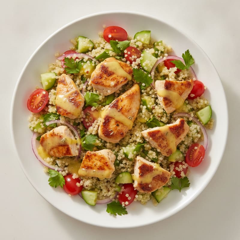 Lemon Herb Chicken and Quinoa Salad