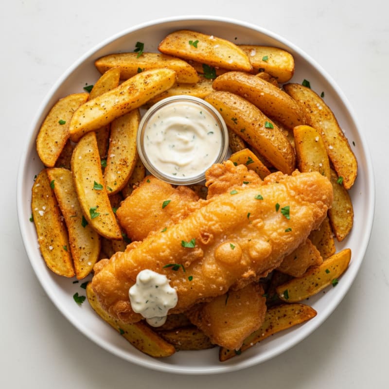 Classic Beer-Battered Fish and Chips
