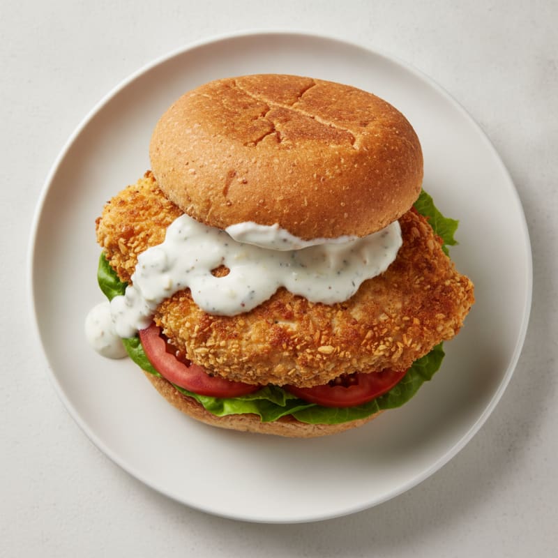 Crispy Chicken Patty Burger