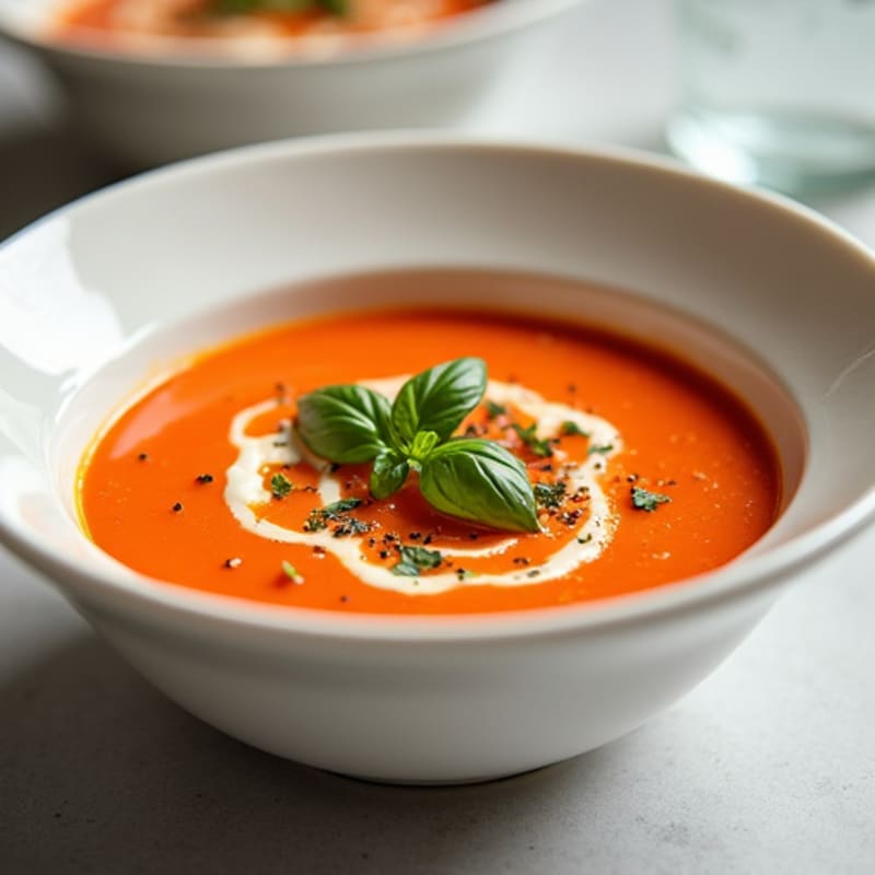 Creamy Roasted Tomato Basil Soup