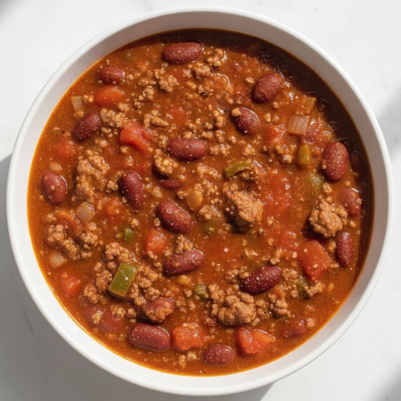 Hearty Beef Chili with Kidney Beans