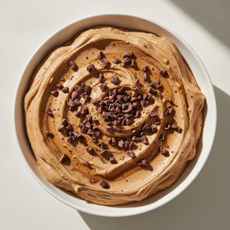 Creamy Greek Yogurt Protein Mousse with Cocoa and Peanut Butter