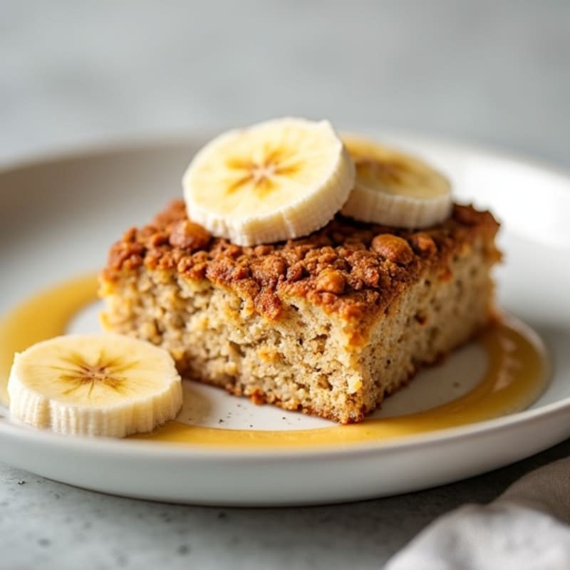 Protein-Packed Vanilla Oat Breakfast Cake