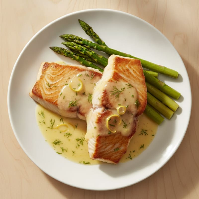 Pan-Seared Swordfish with Lemon-Dill Sauce