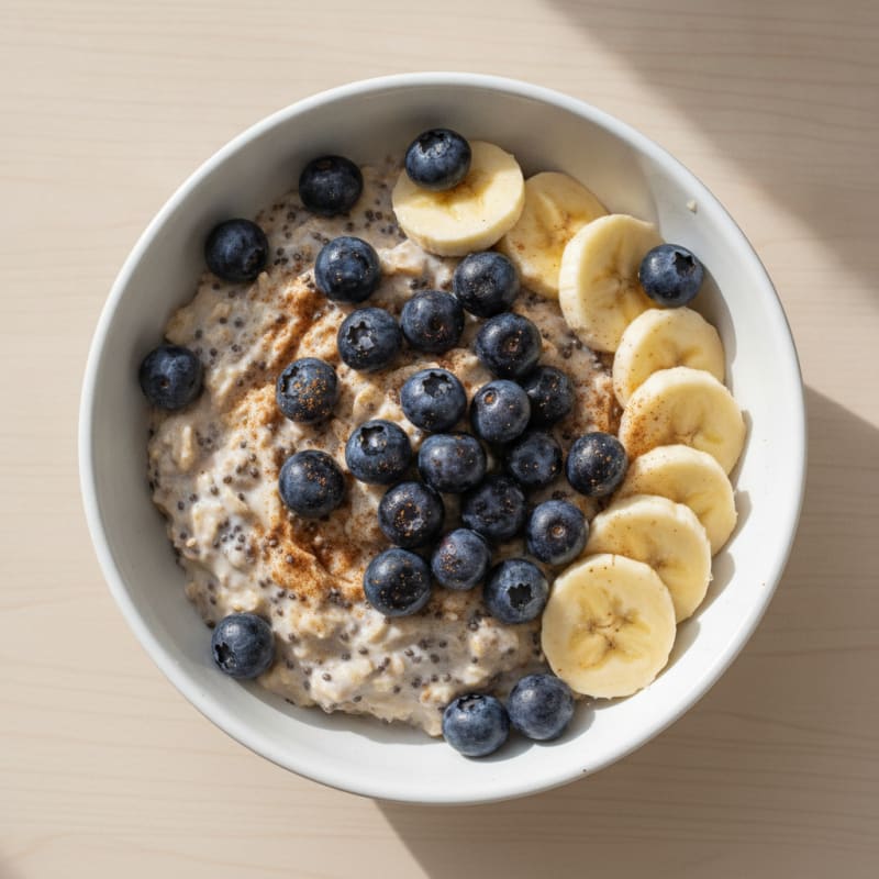 Blueberry Banana Overnight Oats
