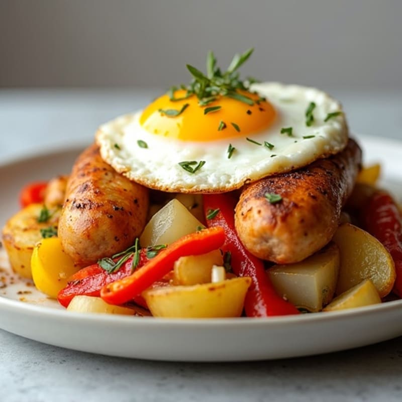 Herb-Roasted Lean Sausage and Crispy Potato Casserole