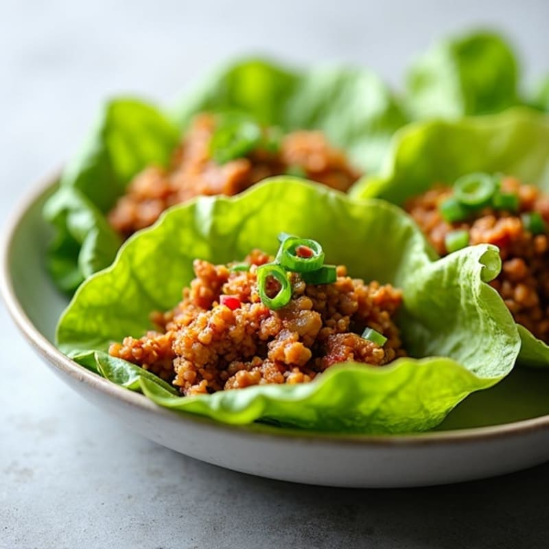 Sesame-Ginger Pork Lettuce Wraps