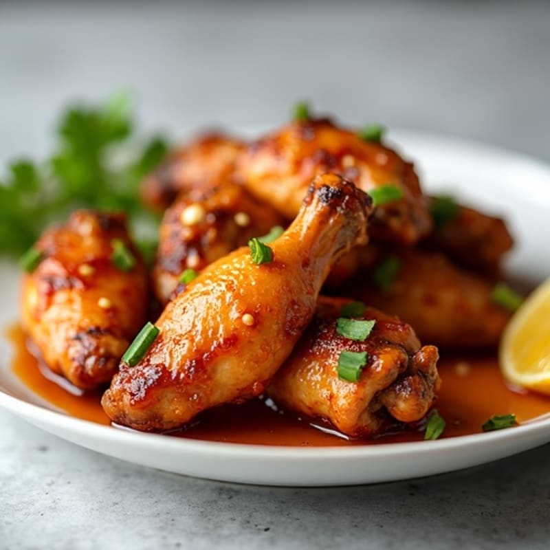 Crispy Baked Honey Garlic Chicken Wings