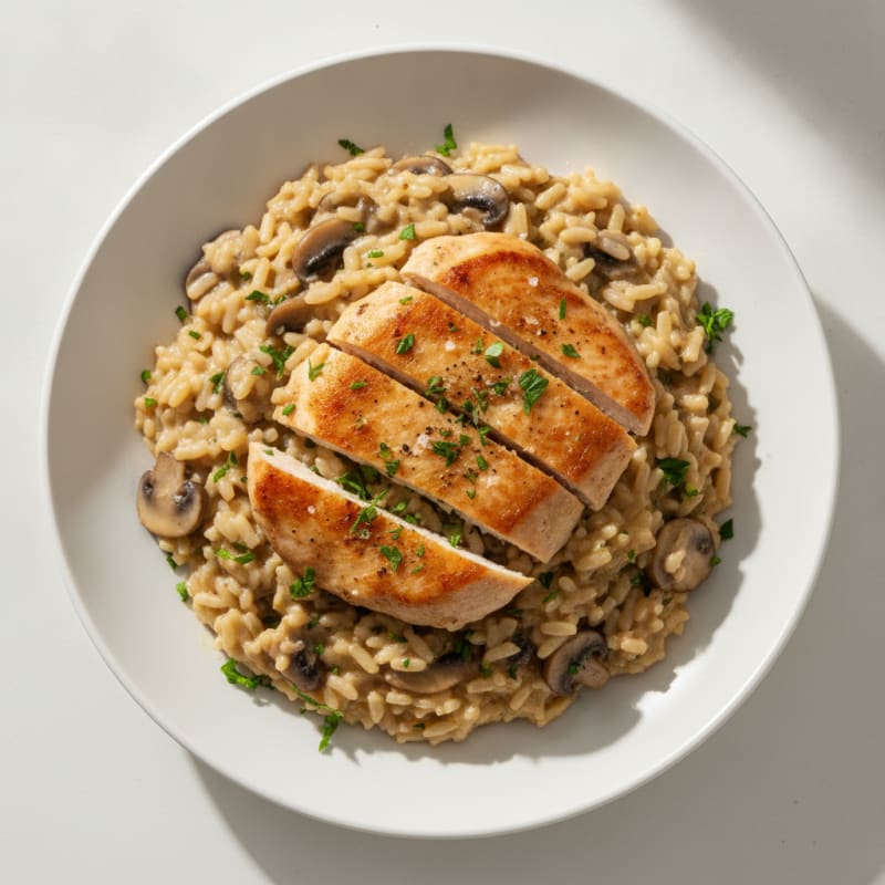 Creamy Mushroom and Parmesan Risotto