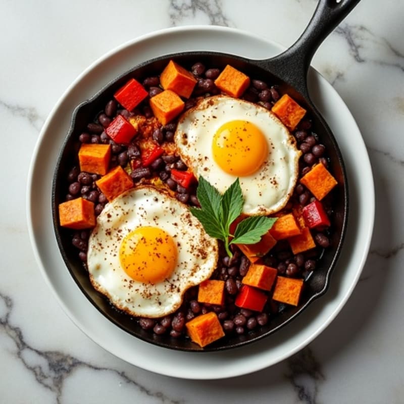 Smoky Black Bean and Sweet Potato Skillet