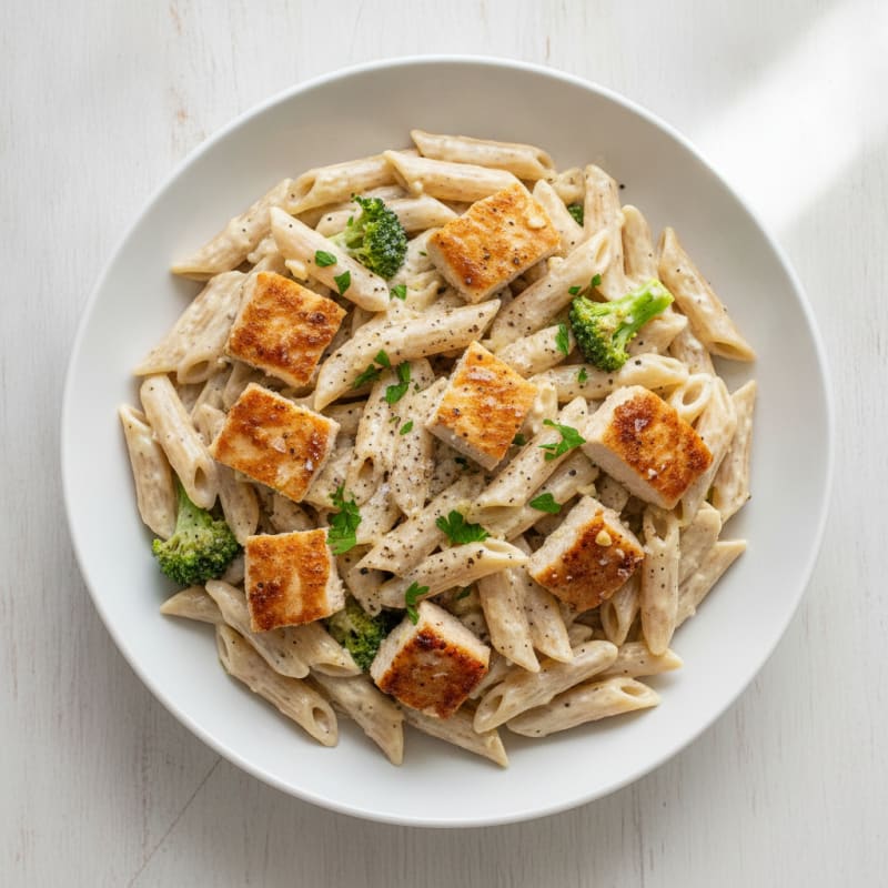 Garlic Parmesan Chicken Alfredo Pasta