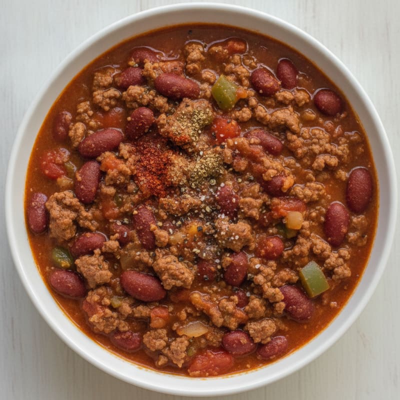 Ground Beef and Bean Chili