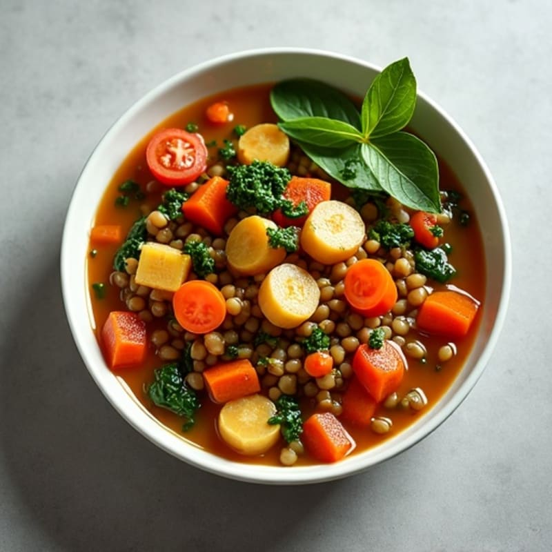 Hearty Root Vegetable and Lentil Stew