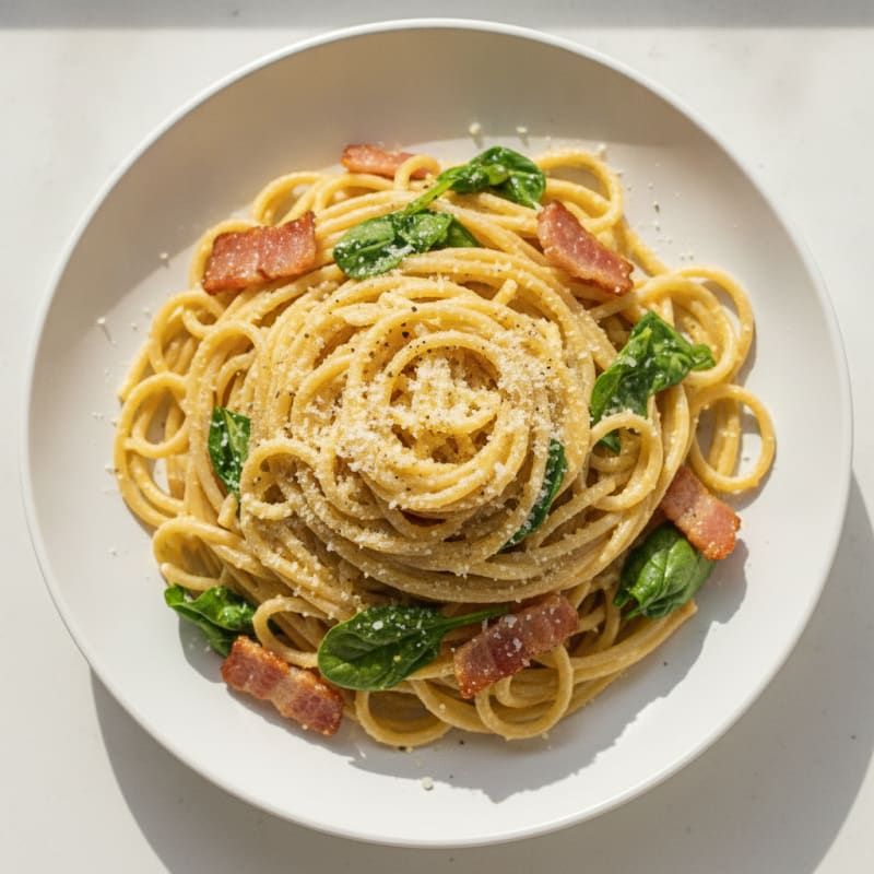 Classic Carbonara with Pancetta and Egg