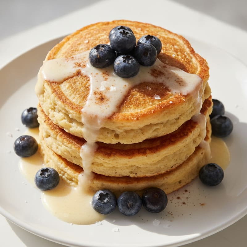 Oat Cottage Cheese Blender Pancakes