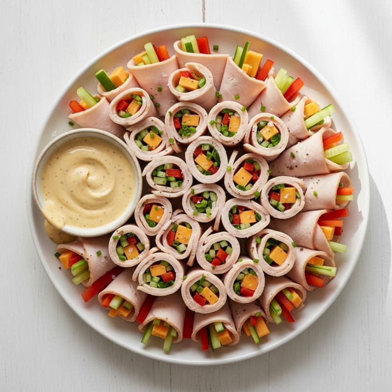 Turkey and Cheese Roll-Ups