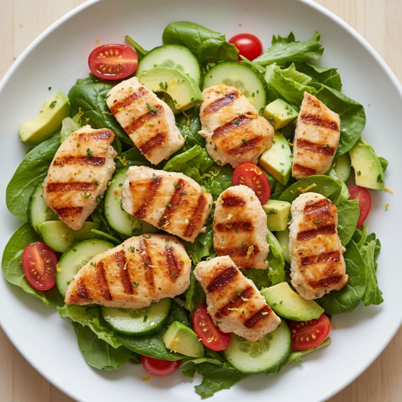 Zesty Grilled Chicken and Avocado Salad