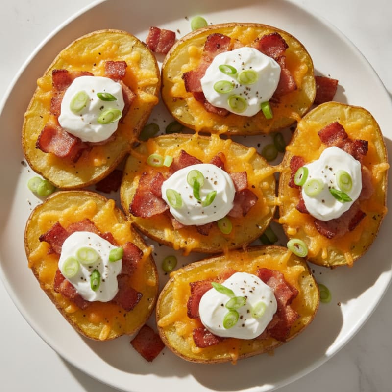 Bacon Cheese Stuffed Roasted Potatoes