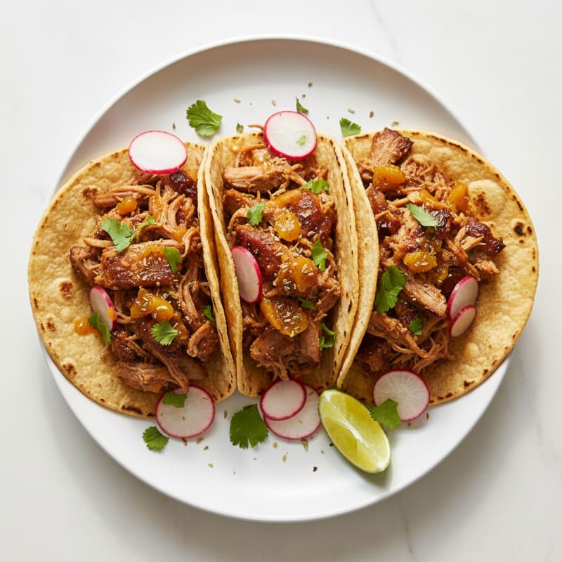 Slow-Cooked Pork Carnitas Tacos