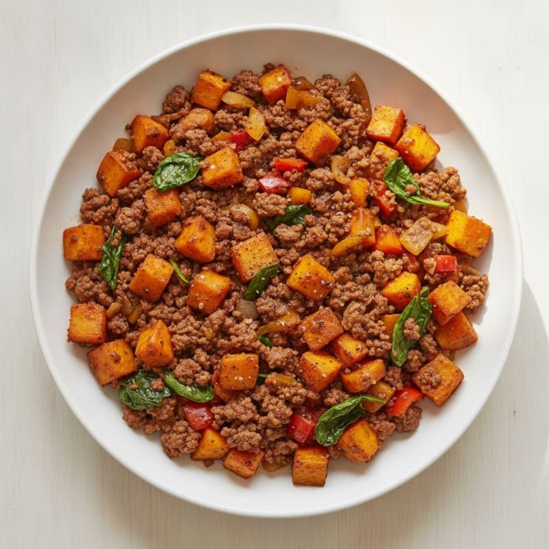 Beef Mince & Sweet Potato Hash