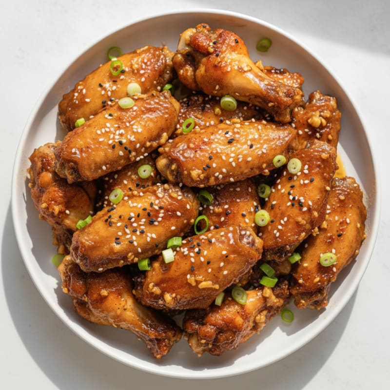 Honey-Garlic Glazed Chicken Wings