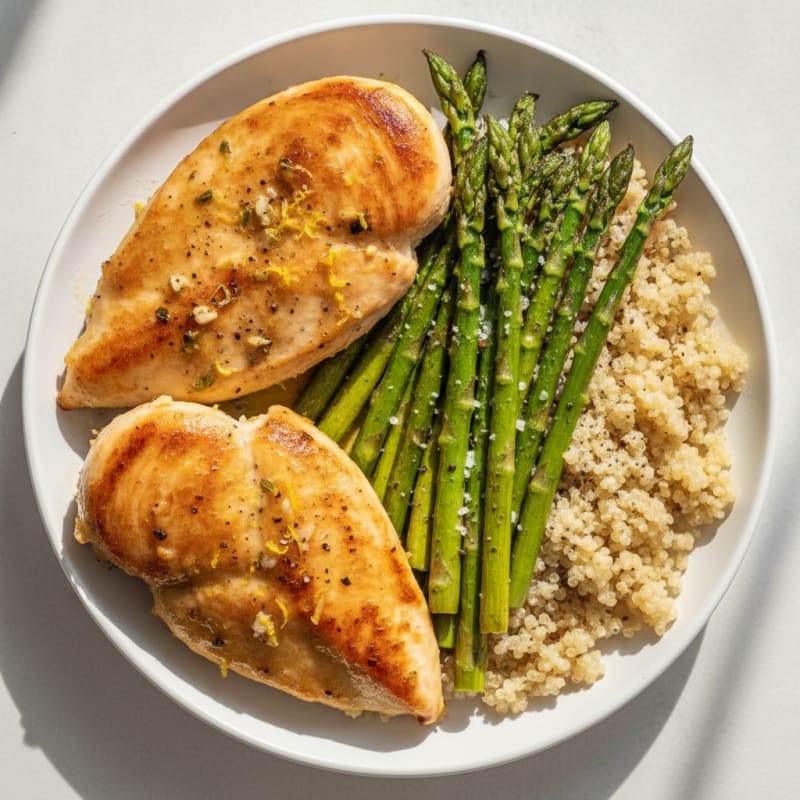 Lemon Herb Chicken with Roasted Asparagus