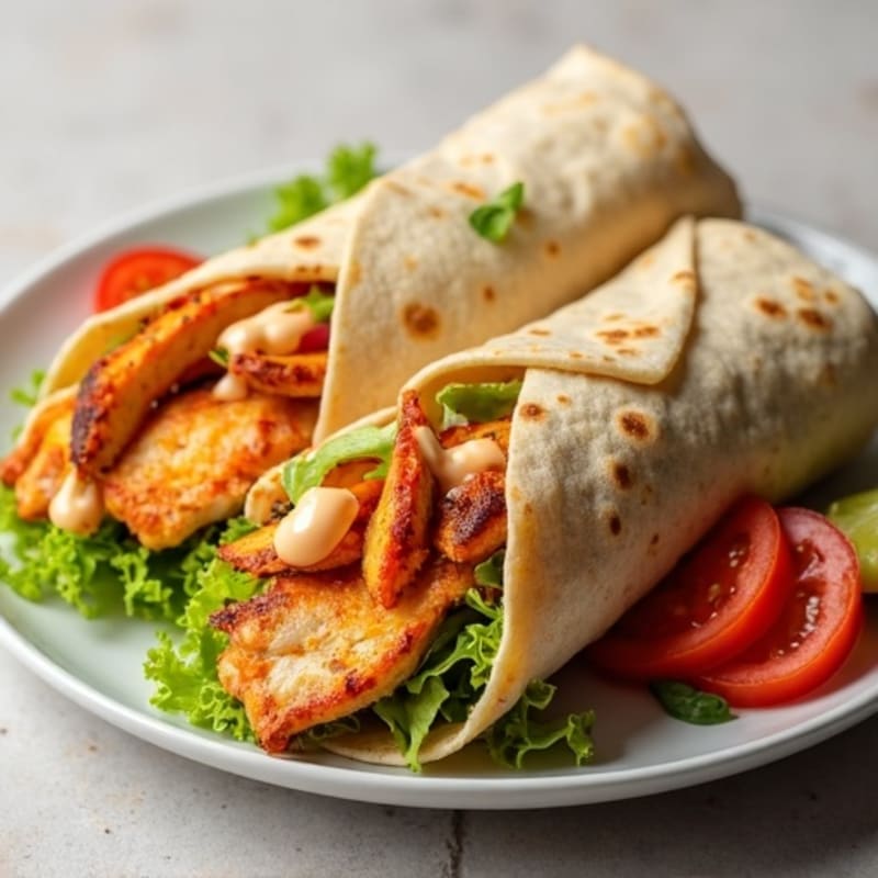 Fresh Buffalo Ranch Chicken Wrap