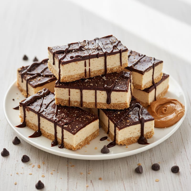 Creamy Peanut Butter Chocolate Dream Bars