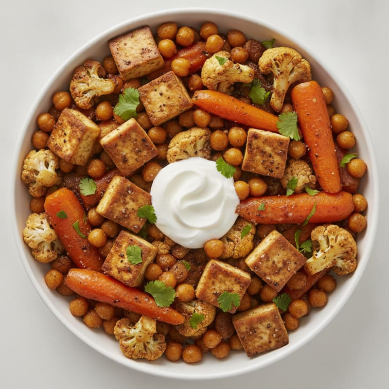 Roasted Vegetable and Chickpea Tagine