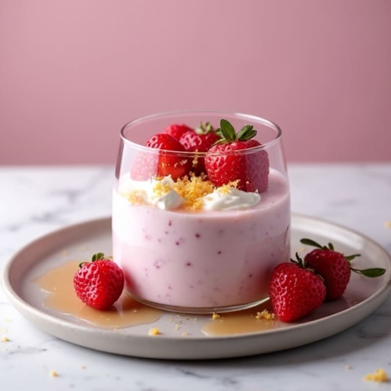 Silky Greek Yogurt Protein Mousse with Mixed Berries